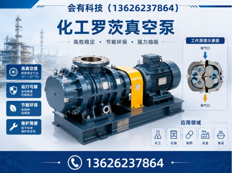 无锡化工罗茨真空泵展示图